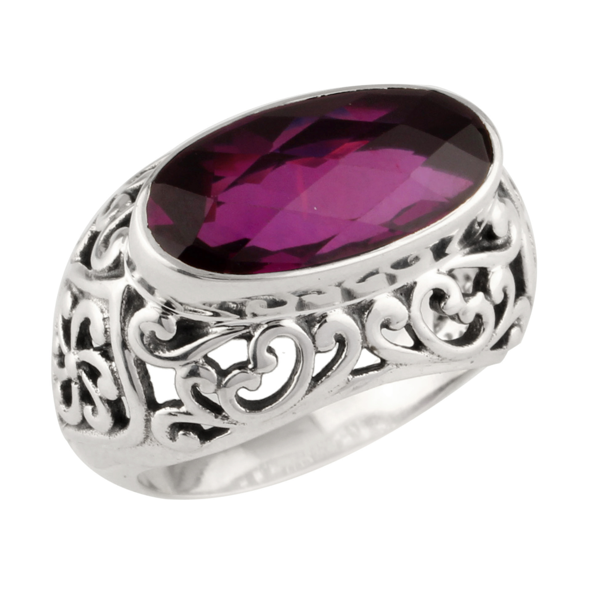Purple Quartz Gemstone Ring