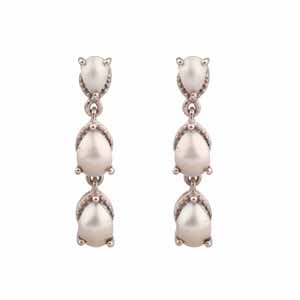 Pearl Gemstone 925 Silver Stud Earring