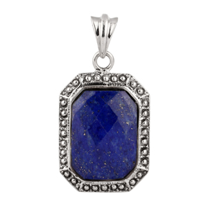 Lapis Lazuli Gemstone 925 Silver Pendant