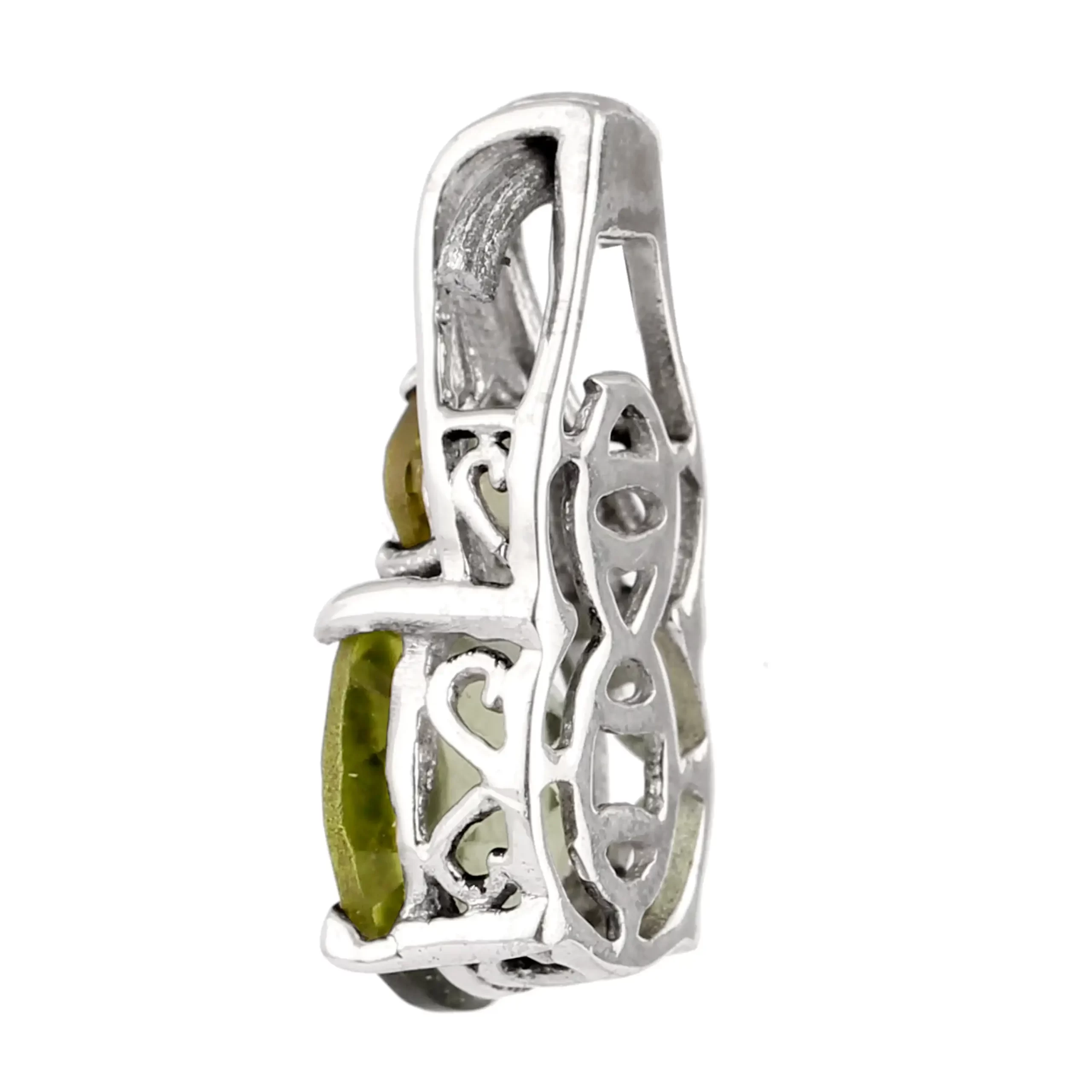 KSP-002B-1 Peridot 925 Silver Pendant