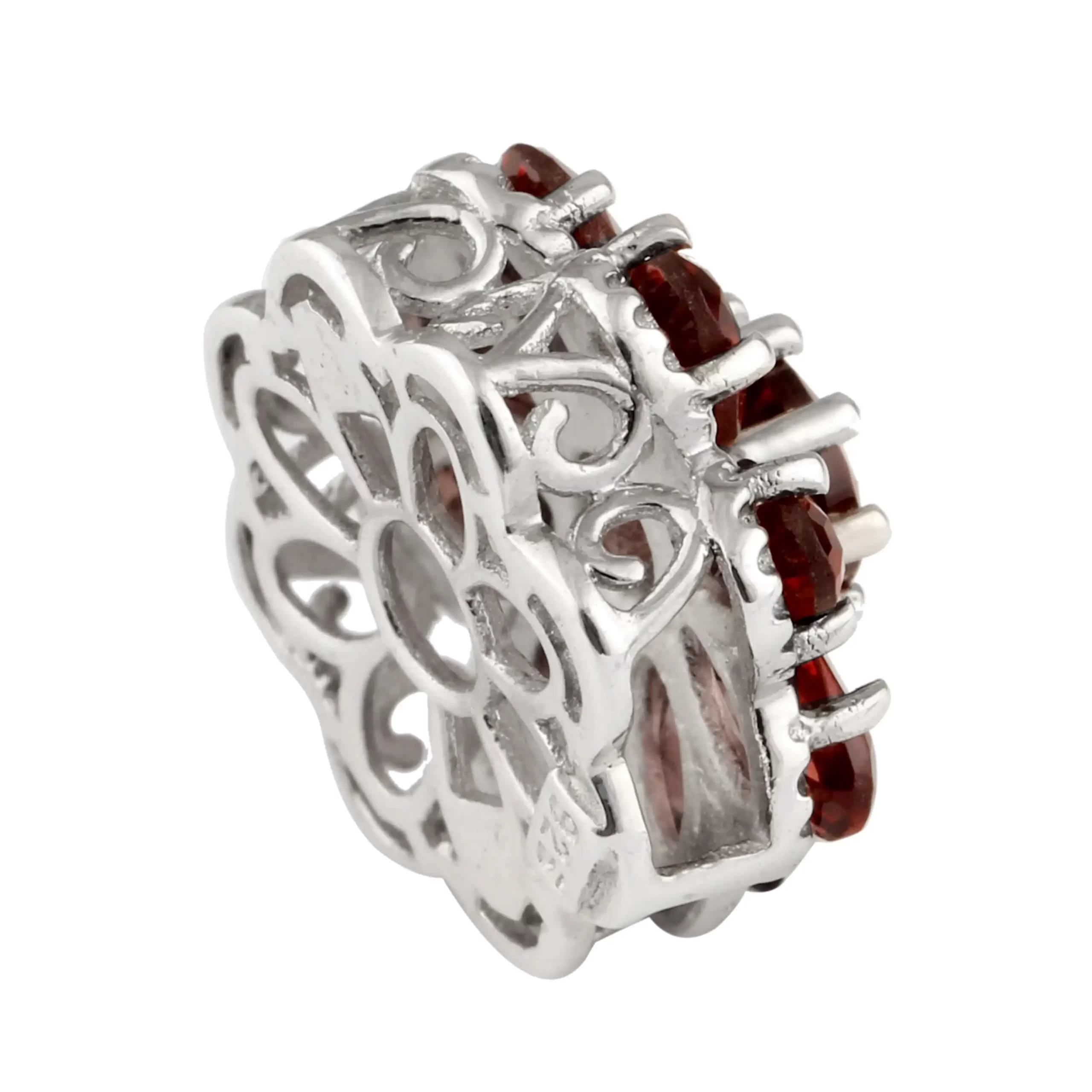 KSP-003C-1 Garnet 925 Silver Pendant