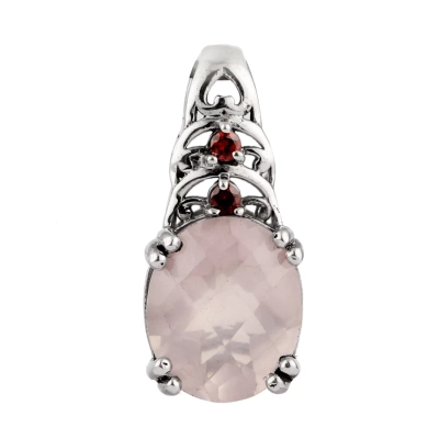 Rose Quartz 925 Silver Pendant