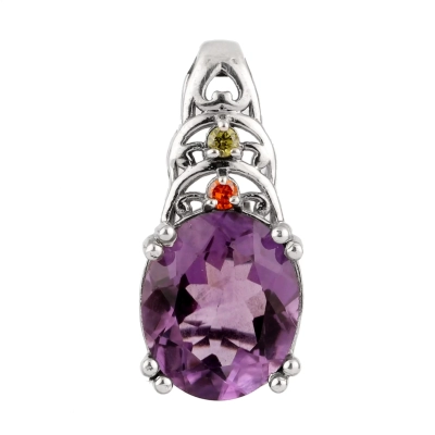 Purple Quartz 925 Silver Pendant