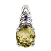 KSP-004D Lemon Quartz 925 Silver Pendant