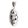 KSP-1065B-1 Garnet, Pearl Silver Pendant