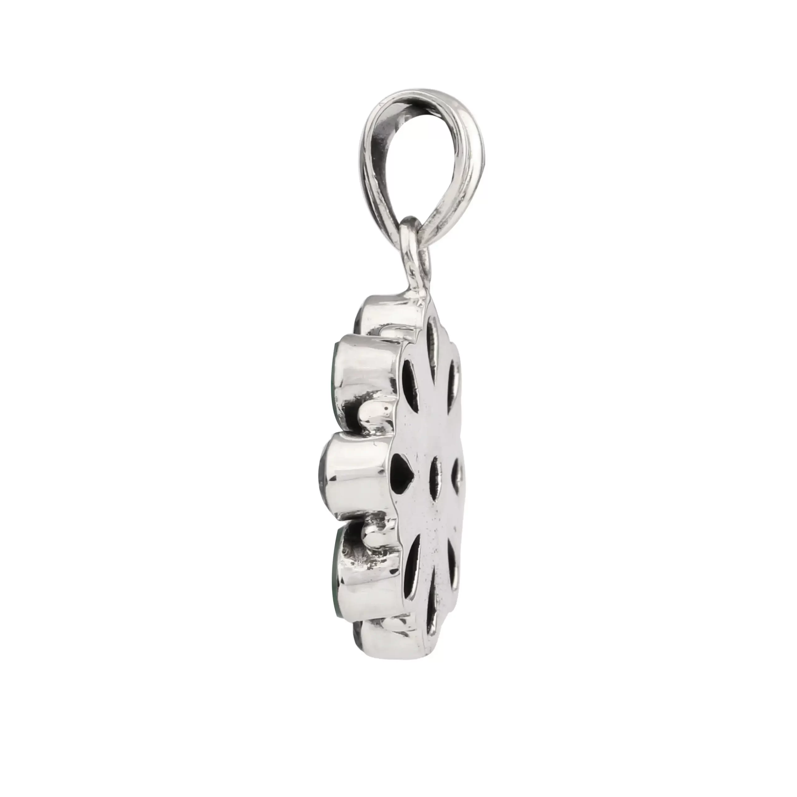 KSP-129B-1 Multistone 925 Silver Pendant