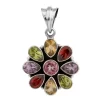 KSP-129B Multistone 925 Silver Pendant
