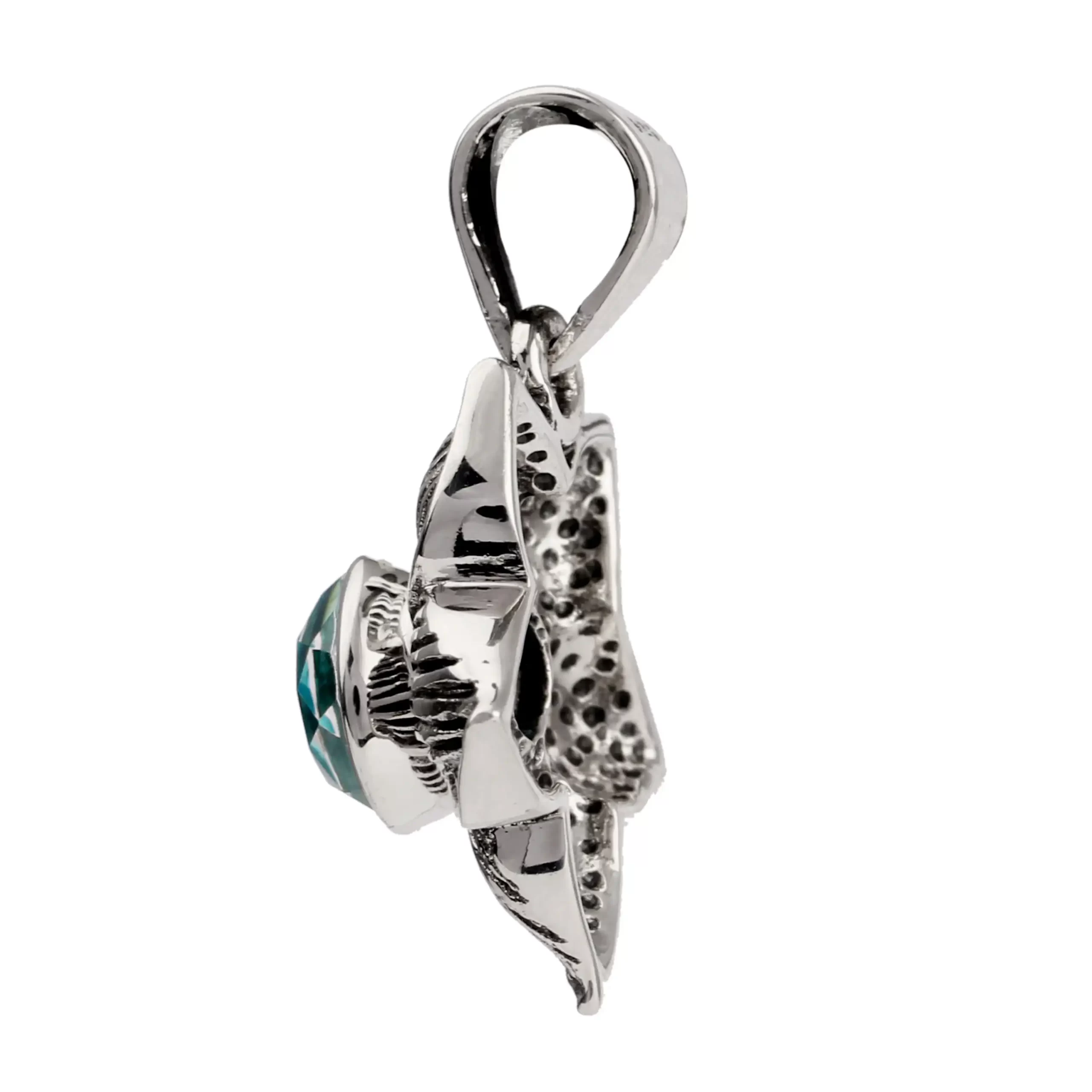 KSP-1340B-1 Blue Quartz Star Pendant
