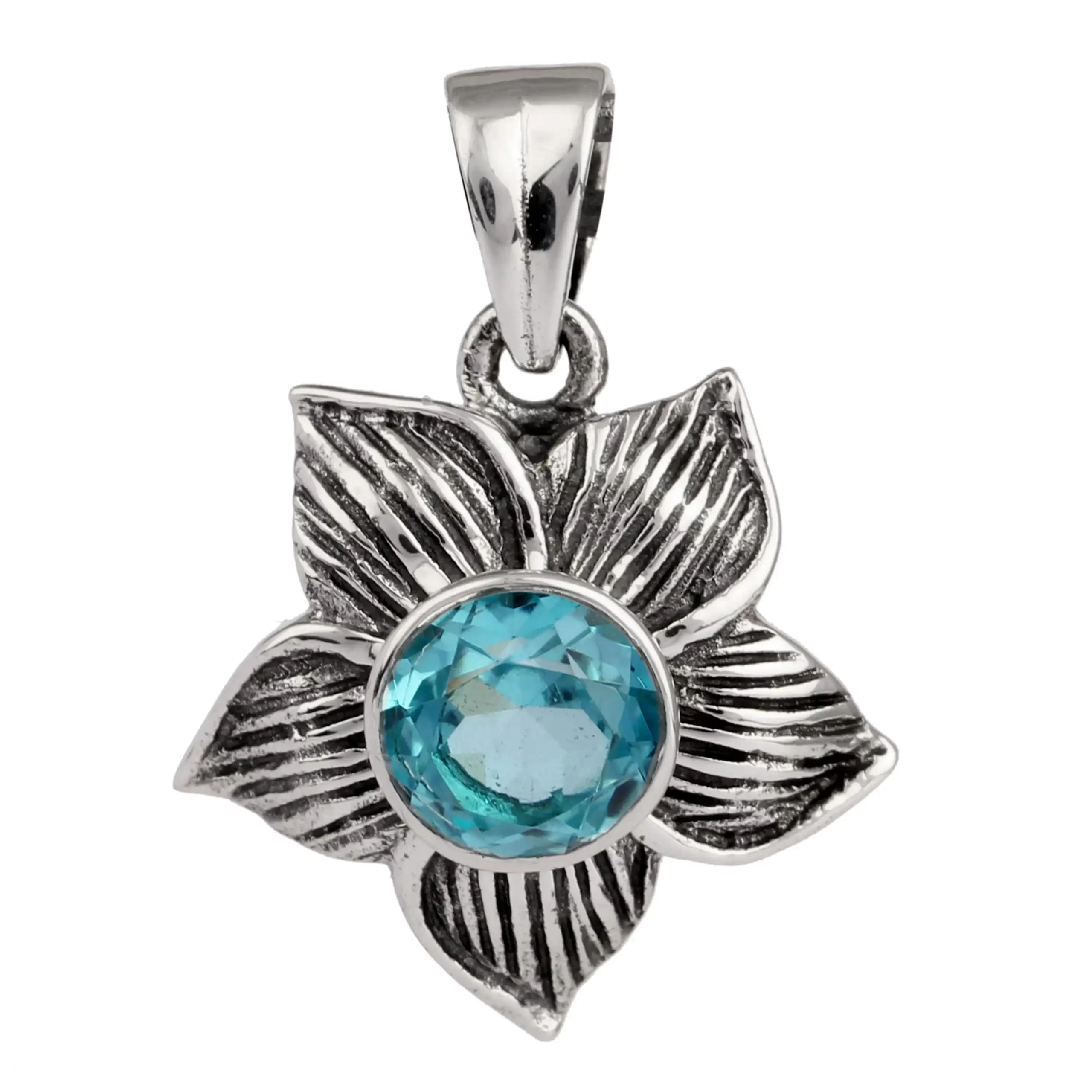 Blue Quartz Star Pendant