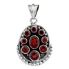 KSP-1531B Garnet 925 Silver Pendant