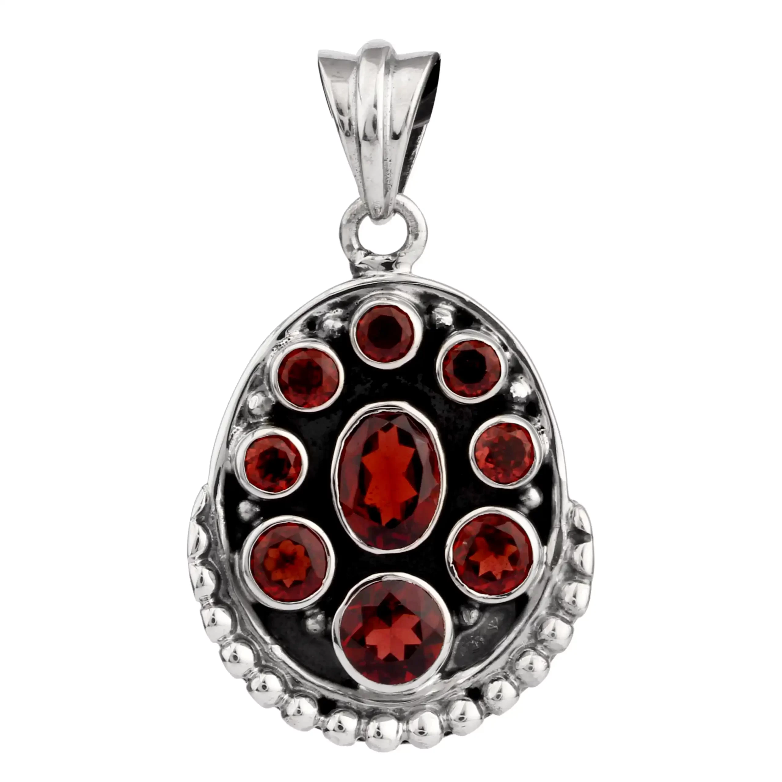 Garnet 925 Silver Pendant