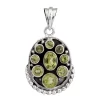 KSP-1531C Peridot 925 Silver Pendant