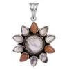 KSP-172 Rainbow Moonstone Silver Pendant