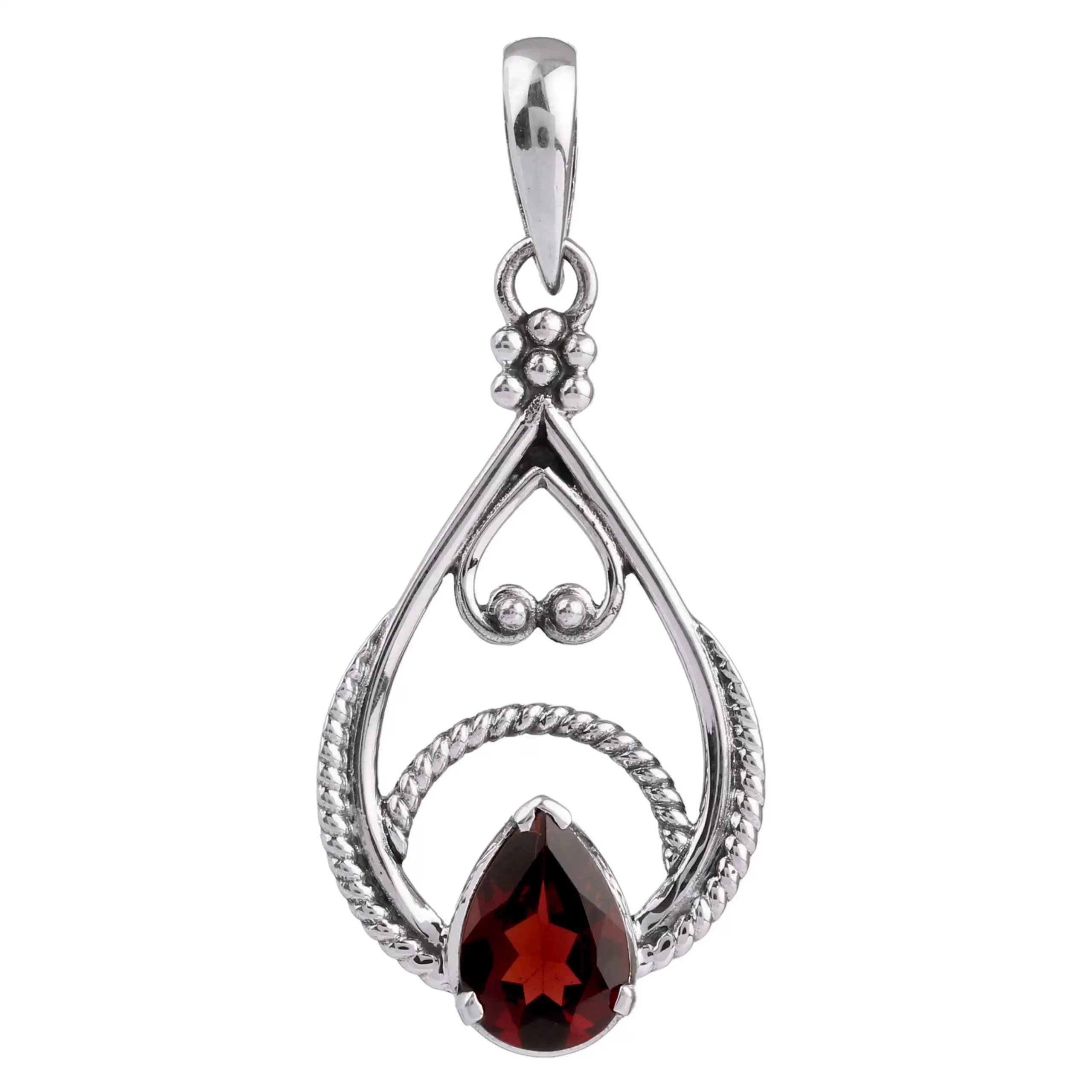 Garnet 925 Silver Pendant