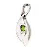 KSP-366E-1 Green Quartz Silver Pendant