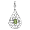 KSP-510B Peridot 925 Silver Pendant
