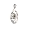 KSP-517-1 Prehnite, Jade Silver Pendant