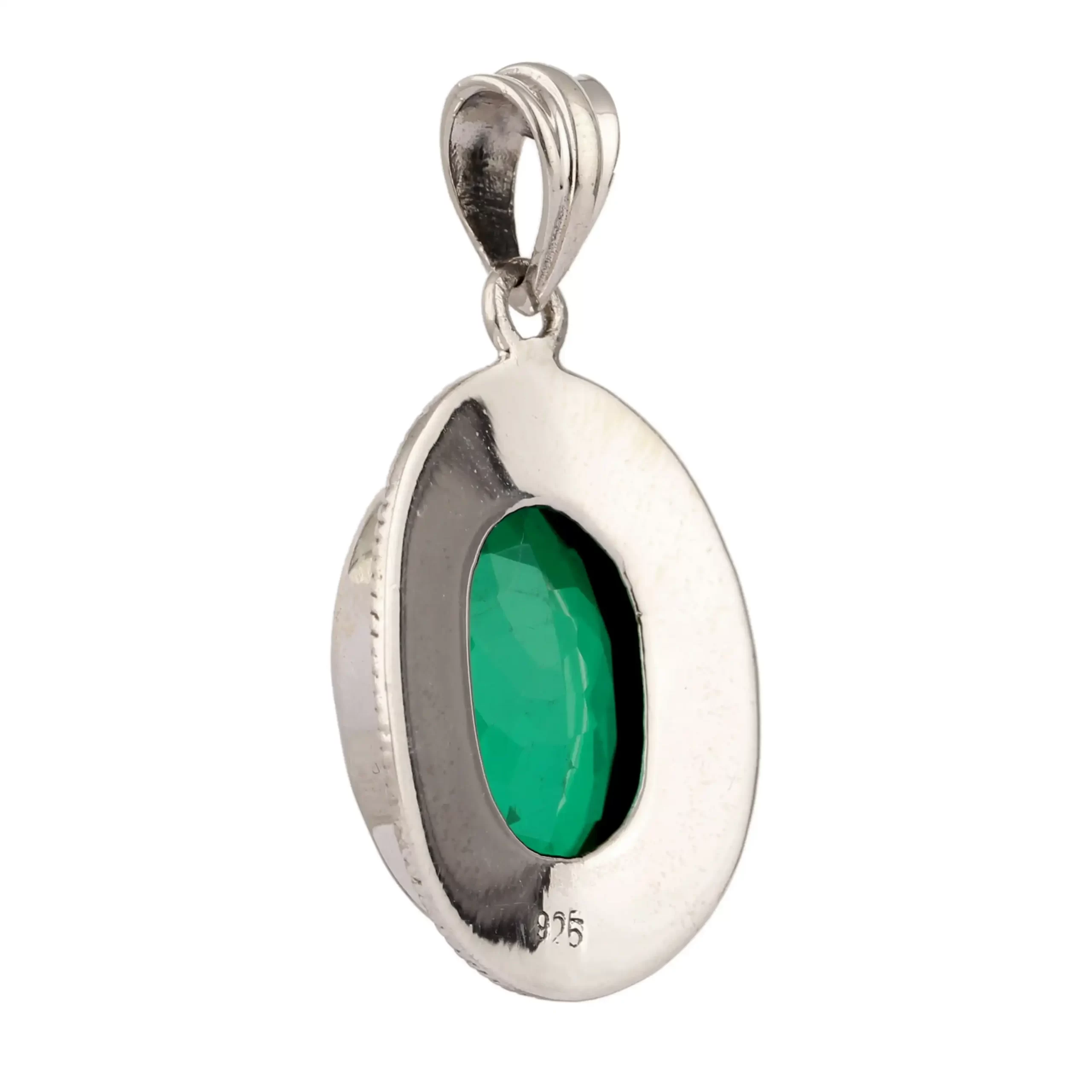 Olivine Quartz Silver Pendant