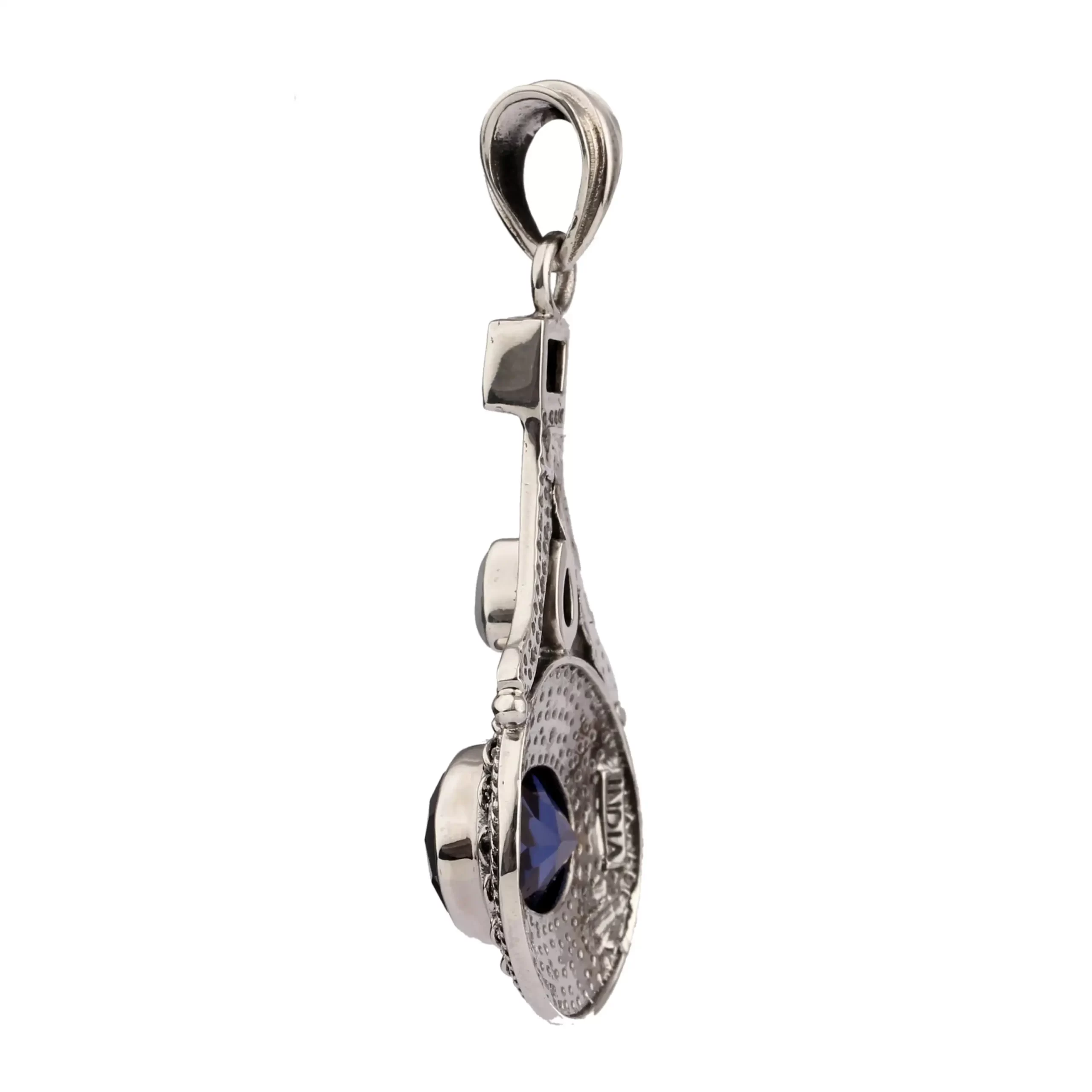 KSP-847-1 Multi Gem Silver Pendant