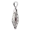 KSP-892-1 Cherry Quartz Silver Pendant