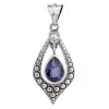 KSP-892C Blue Quartz Silver Pendant