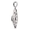 KSP-892D-1 Olivine Quartz Silver Pendant