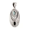 KSP-894-1 Turquoise, Quartz Pendant