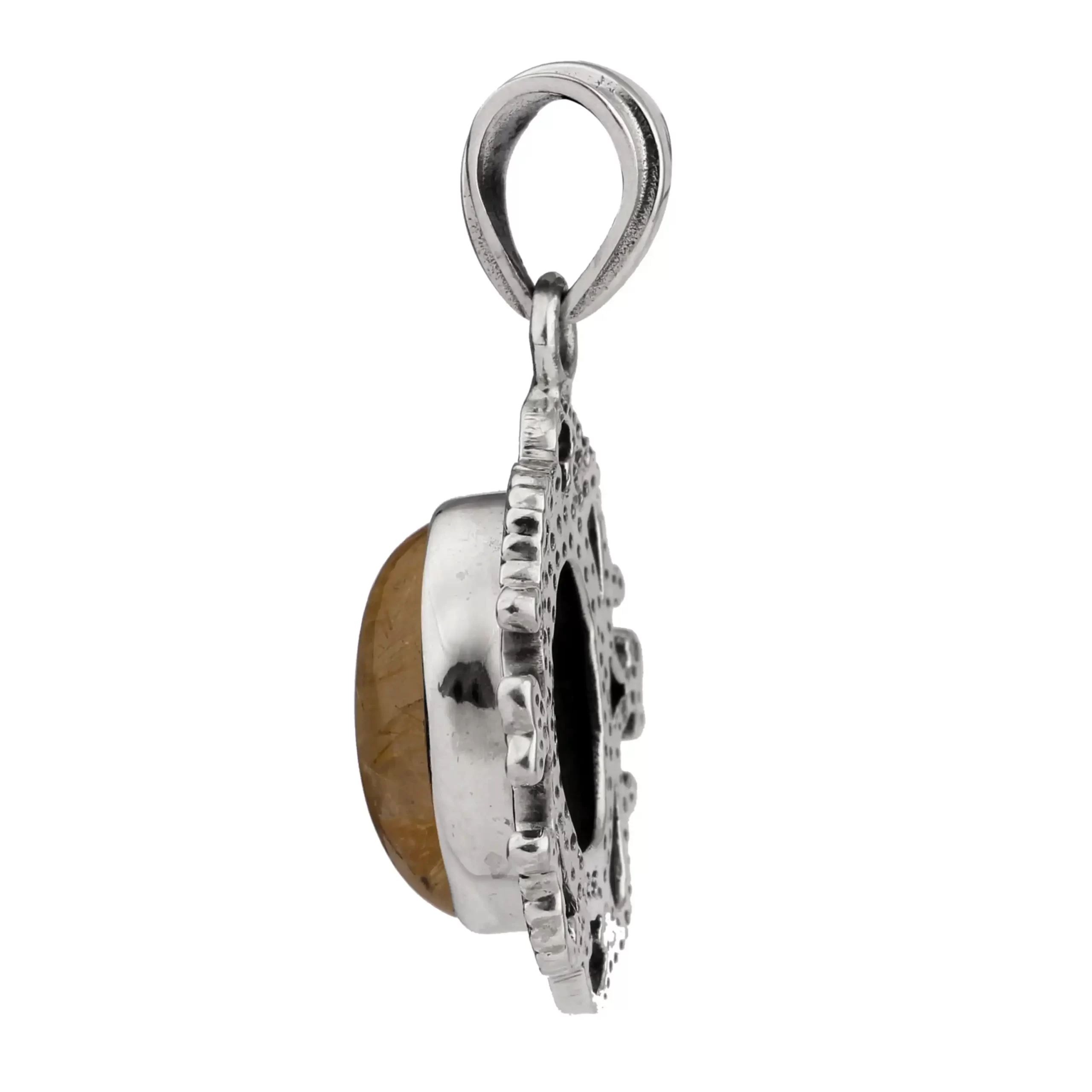 Golden Rutile Pendant