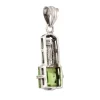KSP-935-1 Green Quartz Silver Pendant