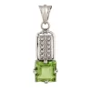 KSP-935 Green Quartz Silver Pendant