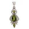 KSP-958B Green Quartz, Peridot Pendant