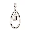 Iolite Quartz Silver Pendant