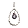 Iolite Quartz Silver Pendant